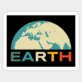 Planet Earth Retro 2 Sticker
